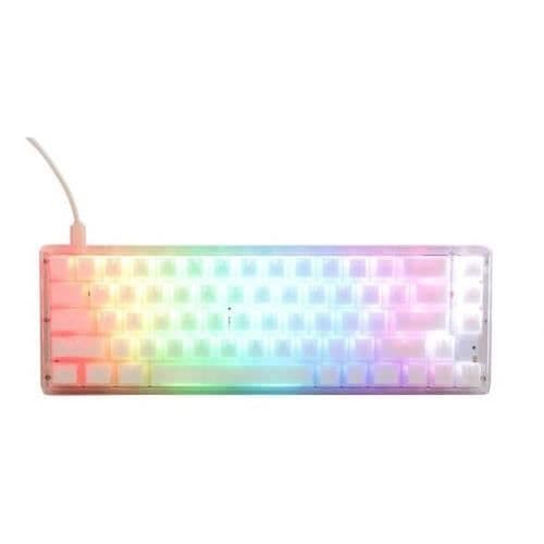 Gamingtangentbord - DUCKY - One 3 Aura White SF - RGB LED-bakgrundsbelysning - Mekaniska tangenter - Sladdansluten