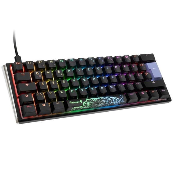 Ducky One 3 Classic Black/White Mini Gaming Tangentbord, RGB LED Välkommen till den fantastiska världen av Ducky One 3 Classic Bl Svart, Vit