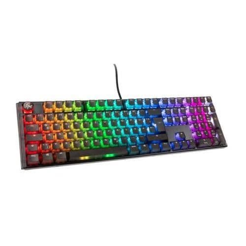 Välkommen till *Ducky One 3 Aura Black Gaming Tangentbord*, ett tangentbord som kommer att glädja de mest krävande gamingentusiasterna. Svart