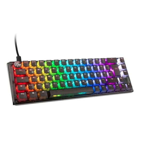 La Ducky One 3 Aura Black SF Gaming-tangentbord, RGB LED är ett exceptionellt gaming-tangentbord som kommer att lysa upp ditt spelutrymme. Svart