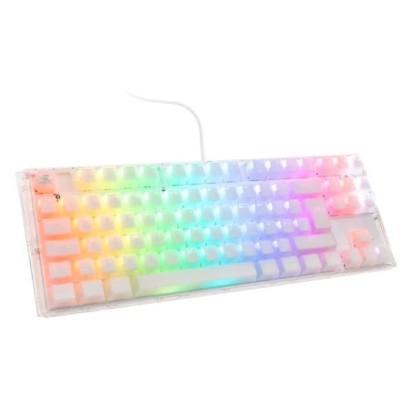 Spelklaviatur - DUCKY - One 3 Aura White - RGB LED - Mekanisk - USB Vit