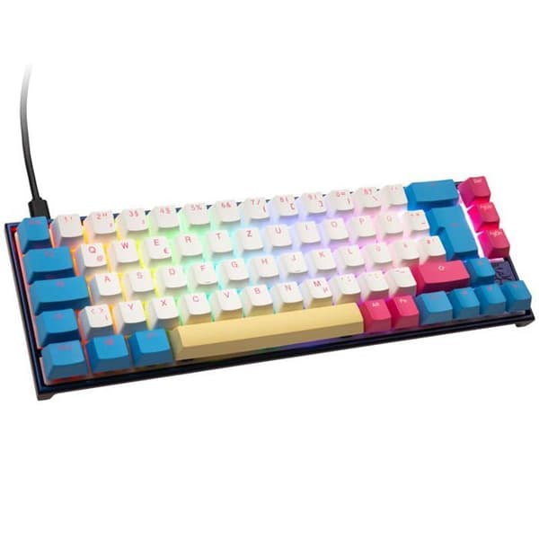 Kombinations Tangentbord - DUCKY - Mecha SF Limited Dawn Edition - Trådlös - RGB LED - Högkvalitativa Switchar