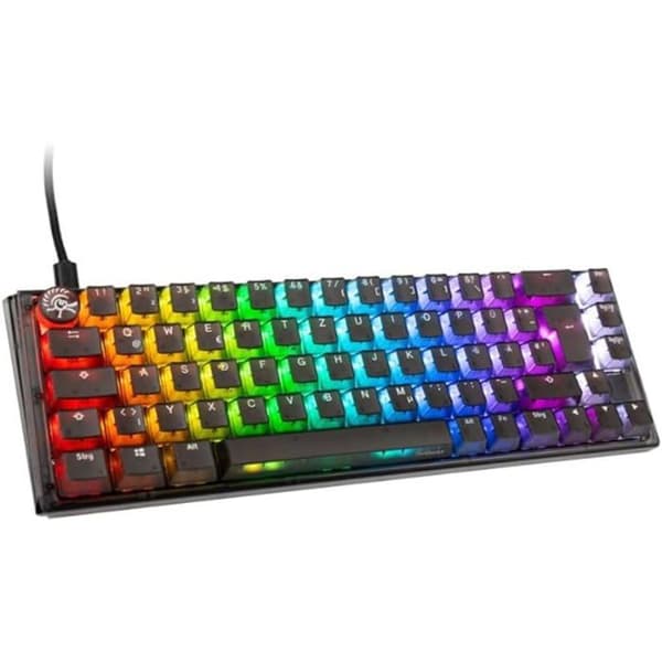 Ducky One 3 Aura Black SF Gamingtangentbord, RGB LED Välkommen till Ducky One 3 Aura Black SF Gamingtangentbords värld, en kla Svart