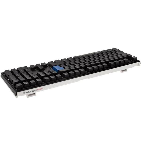 Ducky One 2 Backlit PBT Gaming Tangentbord, MX-Nature-White, RGB LED Spelälskare, prestationsentusiaster och estetiker av tangenter.
