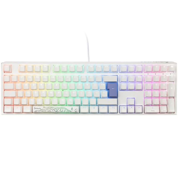Gaming-tangentbord - DUCKY - One 3 Classic - Ren vit - RGB-bakgrundsbelysning - Premium mekaniska switchar Vit