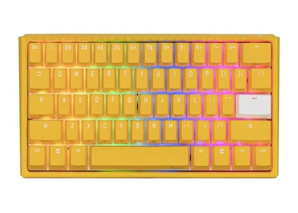 Spel Tangentbord - Ducky - One 3 Gul - RGB-bakgrundsbelysning - Cherry MX-knappar - Avancerad anti-ghosting Gul