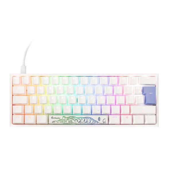 Gaming-tangentbord - DUCKY - One 2 Pro Mini White Edition - RGB LED - Mekanisk - USB-C Vit
