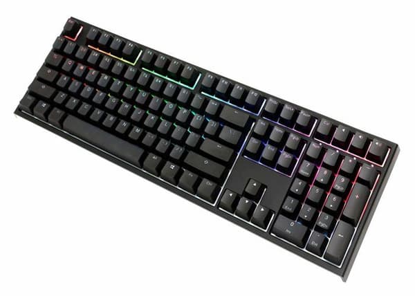 Ducky One 2 Backlit PBT Gamingtangentbord, MX-Blue, RGB LED Ducky One 2 Backlit PBT Gamingtangentbord, MX-Blue, RGB LED är ett tangentbord.