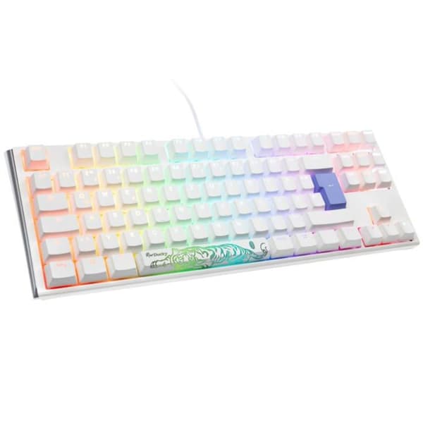 Klaviatur - DUCKY - One 3 Classic Pure White TKL - RGB LED - Mekanisk - Trådad Vit