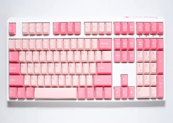 Spelklaviatur - DUCKY - One 3 Gossamer Pink - Mekanisk - Bakgrundsbelyst - Programmerbara tangenter Rosa