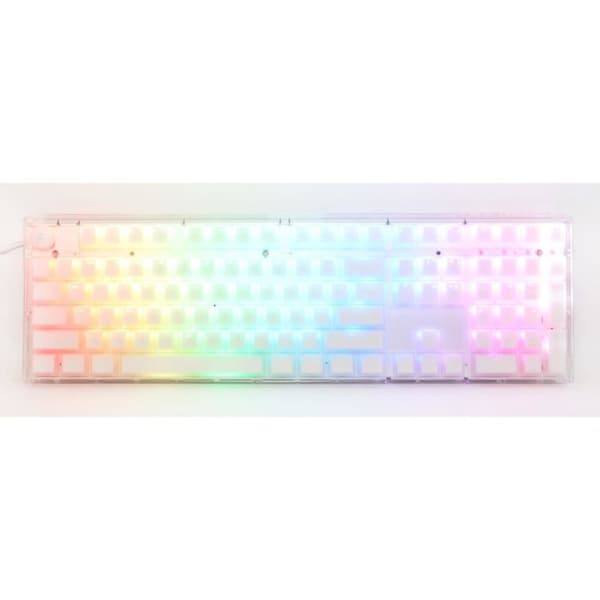 Gaming Tangentbord - DUCKY - One 3 Aura Vit - RGB Belysning - Mekanisk - USB Vit