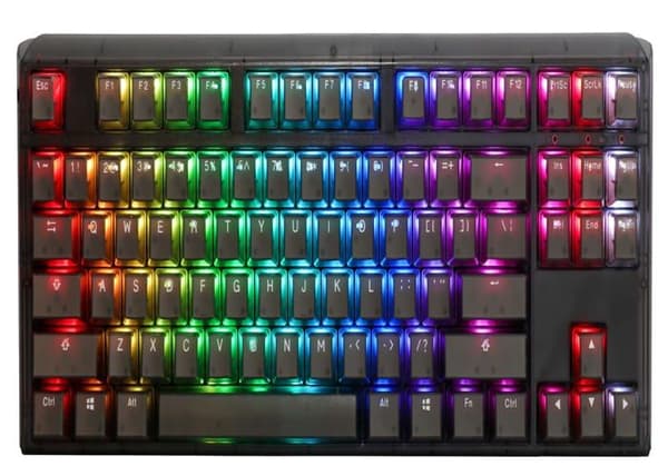Le Ducky One 3 Aura Black TKL Gaming Keyboard, RGB LED är ett måste för spelentusiaster. Svart