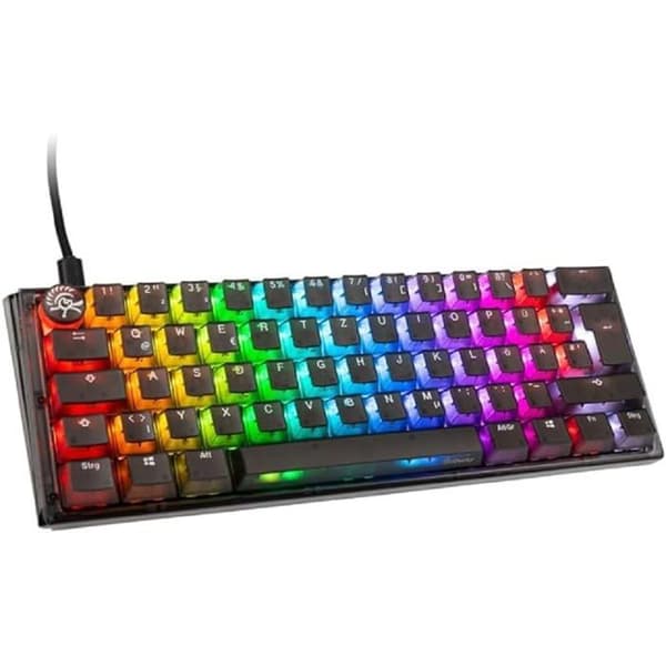 Ducky One 3 Aura Black Mini Gamingtangentbord, RGB LED är en teknologisk juvel för videospelsentusiaster. Utrustad Svart