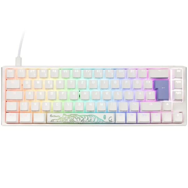 Gamingtangent - DUCKY - One 3 Classic Pure White SF - Mekanisk - RGB LED - Anti-ghosting