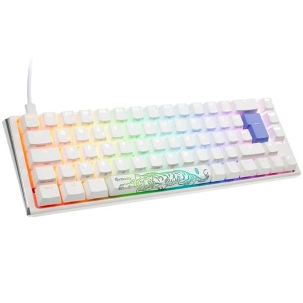 Gamingtangent - DUCKY - One 3 Classic Pure White SF - Mekanisk - RGB LED - Anti-ghosting Vit