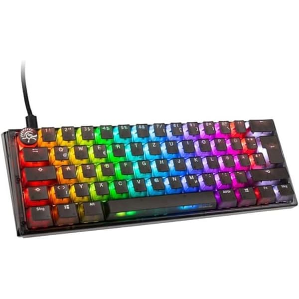 La Ducky One 3 Aura Black Mini Gaming-tangentbord är ett riktigt underverk av teknik, utformat för att erbjuda en upplevelse av j Svart