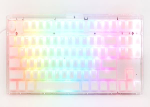 Gaming-tangentbord - DUCKY - One 3 Aura White TKL - RGB-bakgrundsbelysning - Mekanisk - USB