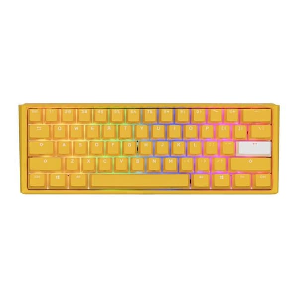 Ducky One 3 Yellow Mini Gaming Keyboard, RGB LED Ducky One 3 Yellow Mini-spelkabelt är en verklig juvel i mo Gul