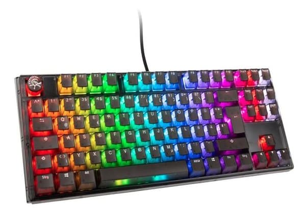Dyk ner i gamingens univers med Ducky One 3 Aura Black TKL Gamingtangentbord, RGB LED, ett exceptionellt tangentbord signerat Ducky. Svart