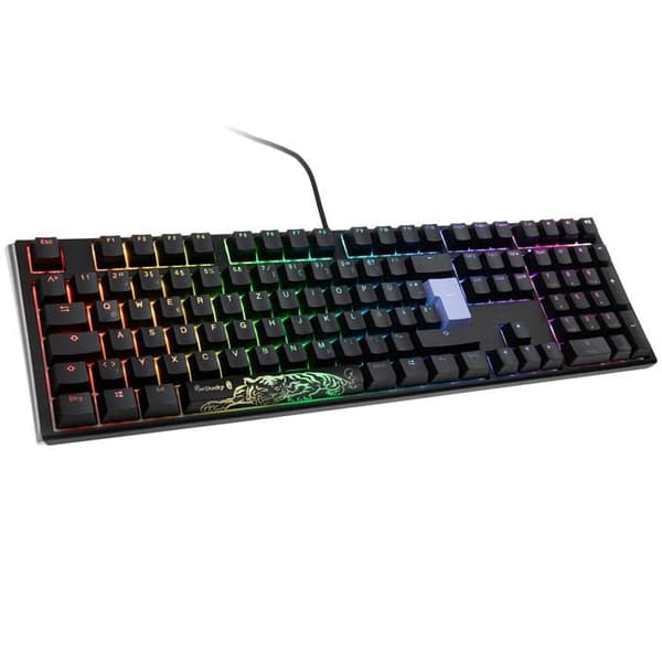 Ducky One 3 Classic Black/White Gaming-tangentbord, RGB LED är ett verkligt konstverk inom världen av gaming-tangentbord. Dess koncept Svart, Vit
