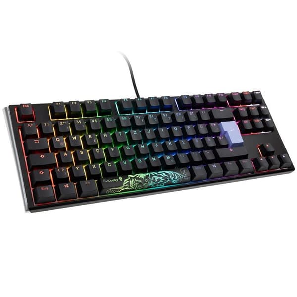 Ducky One 3 Classic Black/White TKL Gaming Tangentbord, RGB LED är den ultimata inkarnationen av excellens inom gamingtangentbord.