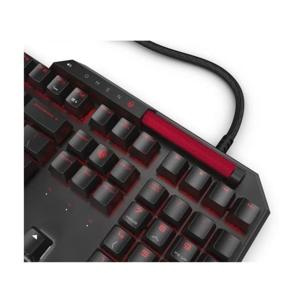 HP OMEN Sequencer-tangentbord, standard, trådbundet, USB, mekaniskt tangentbord, QWERTY, svart