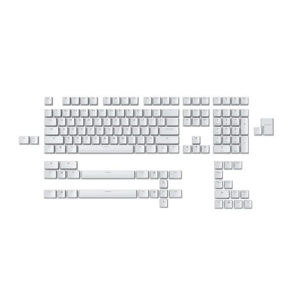 Glorious PC Gaming Race ABS Doubleshot - 104 tangenter, Vit, US-layout G-104-Vit