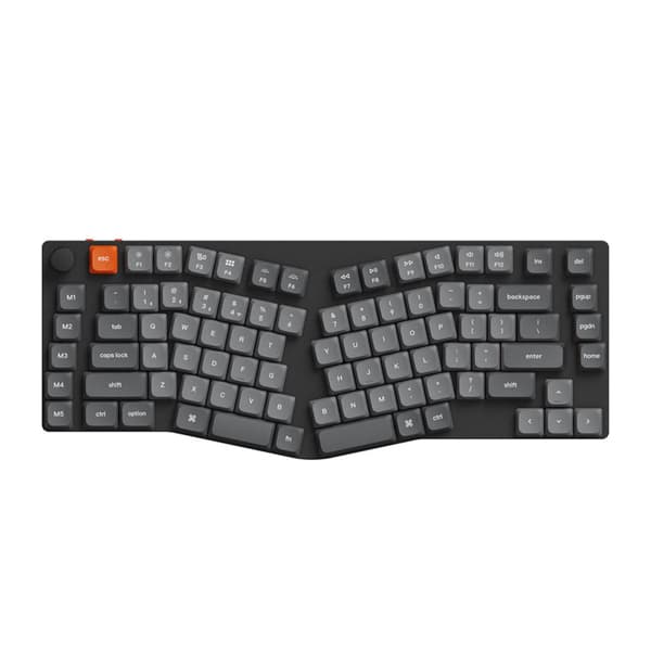 Keychron K15 Max Led Red Switch Trådløst lavprofiltastatur (sort) [K15M-A1].