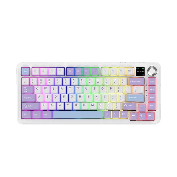 AJAZZ AK820MAX PLUS Gaming Tastatur, 8000mAh Batteri, Hot Swappable Kontakter,Murad Kontakter