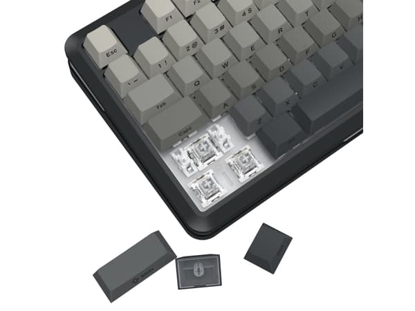 REDRAGON K734SP-RGB-PRO WILDSLASH PRO, Trådløs, USB + RF Wireless + Bluetooth, Mekanisk, Sort