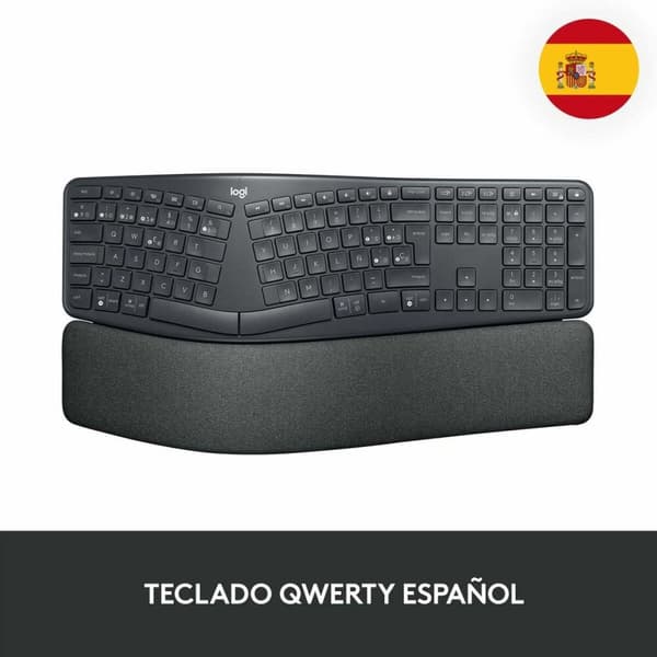 Näppäimistö Logitech 920-010105 Espanja Musta Harmaa Grafiitinharmaa Espanjalainen Qwerty Grafiitti