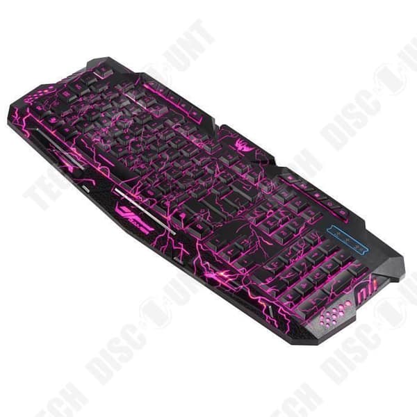 TD® Gaming Tangentbord och Mouse Pack LED-belysning multimedia ergonomi reaktiva tangenter antiglidning optimering av spelkomfort