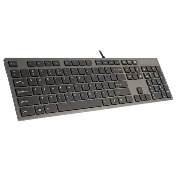 Tangentbord - A4-Tech - KV-300H - Slim - 2 USB-portar - Trådbunden - Grå