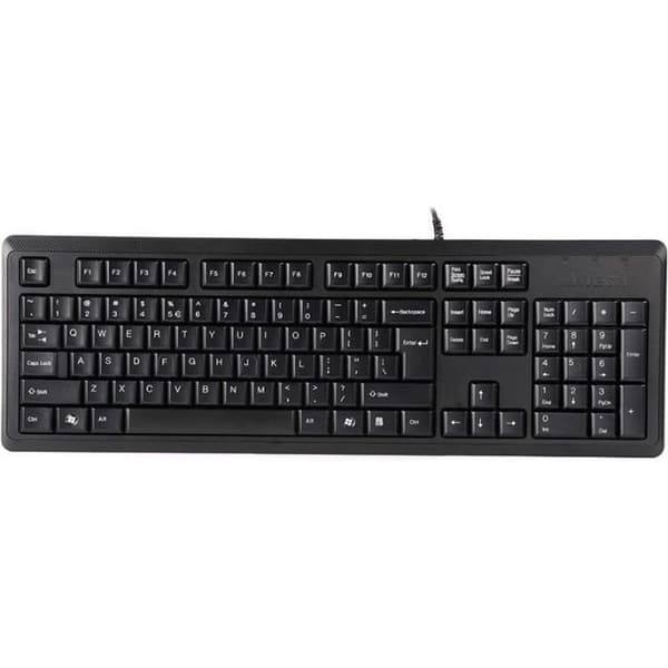 A4Tech KR-92 trådbundet svart amerikanskt tangentbord (A4TKLA46007)