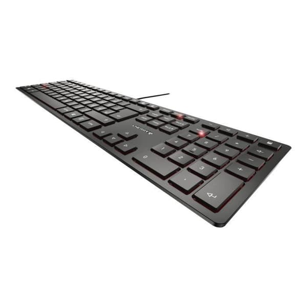 CHERRY KC 6000 slim tangentbord - CHERRY - USB - Svart - Premium saxmekanism