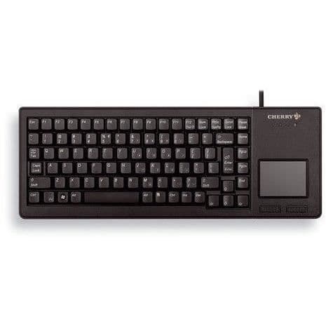 CHERRY Touchpad Tangentbord - Kabelanslutet - USB - Qwerty US - Svart Svart