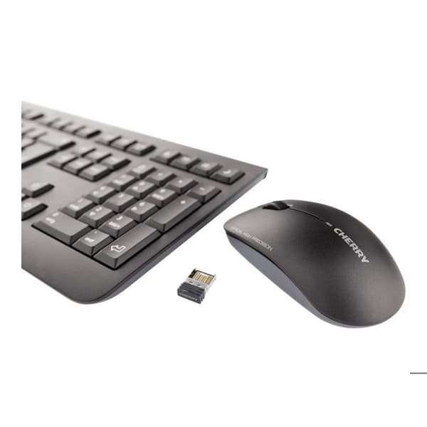 CHERRY DW 3000 trådlöst tangentbord och mus set - RF 2,4 GHz - Svart