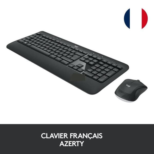 Logitech MK540 Advanced 2,4 GHz tyska QWERTZ trådlöst tangentbord och mus