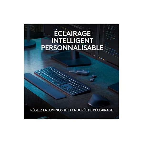 Klaviatur - LOGITECH - MX Keys S Plus - Grafit - Trådlös - QWERTY US International