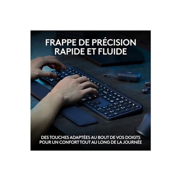 Klaviatur - LOGITECH - MX Keys S Plus - Grafit - Trådlös - QWERTY US International