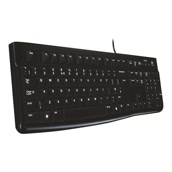 Tangentbord - Logitech - K120 - USB - Tjeckisk - Ultrakänsliga och tysta tangenter