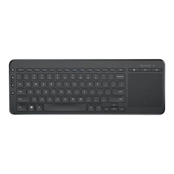 Microsoft allt-i-ett mediatangentbord med integrerad Multi-Touch-styrplatta 2,4 GHz trådlöst tangentbord Tjeckiska - slovakiska