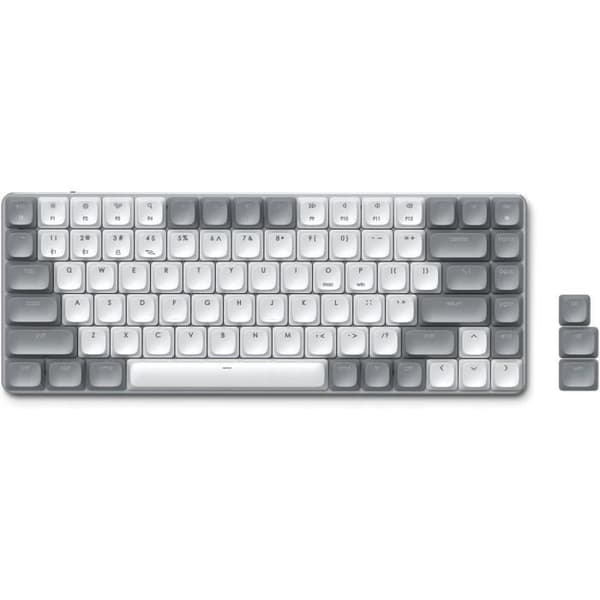 Satechi SM1 Mekaniskt Tangentbord 75% Bakgrundsbelyst och Uppladdningsbart med Bluetooth QWERTY Amerikanskt Tangentbord, 84 Kompakta Tangenter för Ga