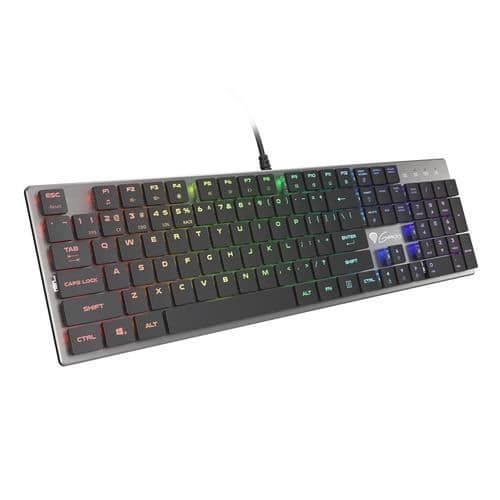 GENESIS THOR 420 RGB AZERTY USB TANGENTBORD AMERICAN ENGLISH SILVER (NKG