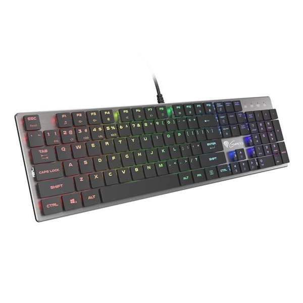 GENESIS THOR 420 RGB AZERTY USB TANGENTBORD AMERICAN ENGLISH SILVER (NKG Silver
