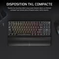 Miniatyrbild 3 av 5: Spelklaviatur - CORSAIR - K70 Core TKL Trådlös - RGB, Switchar MLX Red v2
