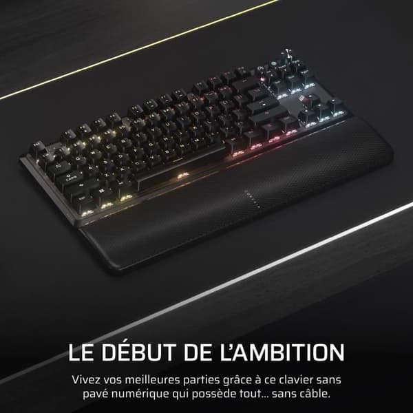 Spelklaviatur - CORSAIR - K70 Core TKL Trådlös - RGB, Switchar MLX Red v2