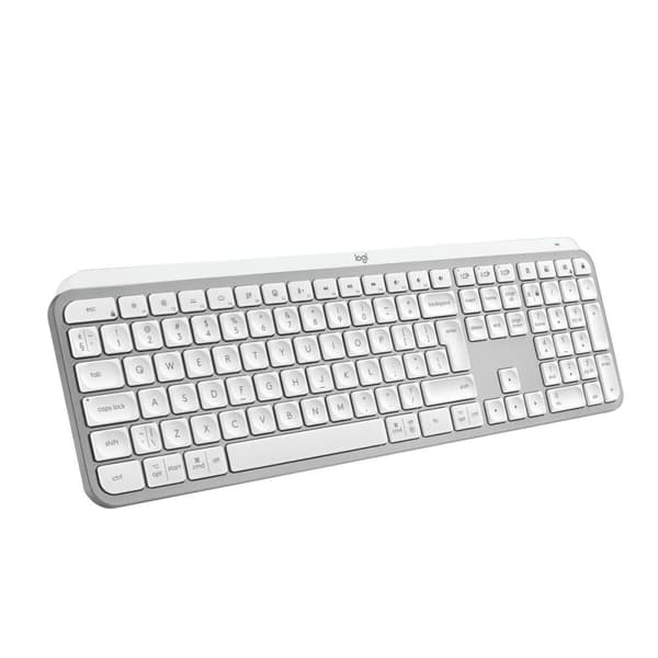 Tastatur Logitech 920-011588 Spansk qwerty QWERTY Qwerty US Aluminium, Hvid