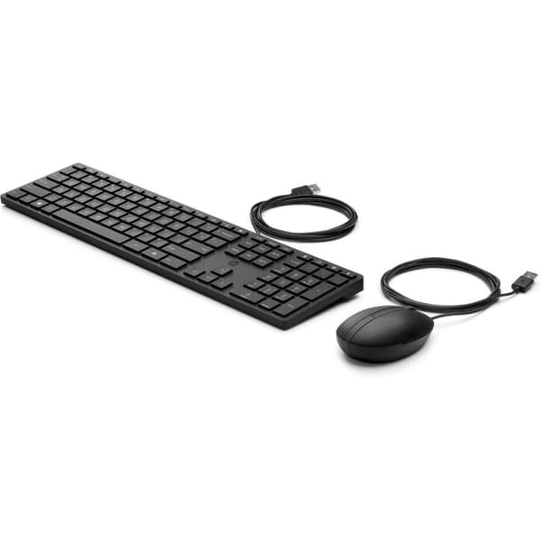 Tastatur og mus HP 9SR36UT#ABE Sort