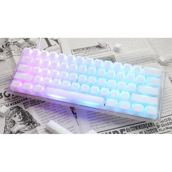 Ducky One 3 Aura White Mini-spelklaviaturen är den ultimata allierade för spelentusiaster som söker en exceptionell upplevelse. Vit